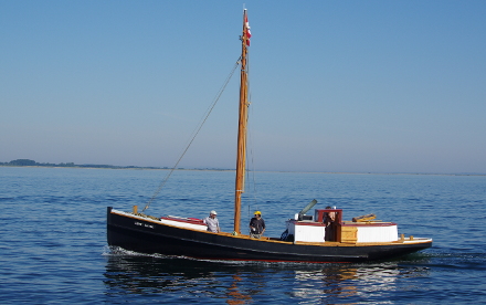 Træbåden Røret, total renoveret hos Rødbyhavn Bådeværft